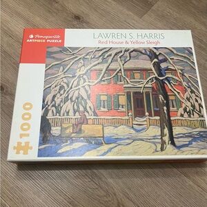 Red House & Yellow Sleigh Puzzle-1000 piece